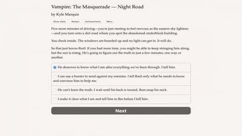 Vampire: The Masquerade - Night Road screenshot 2