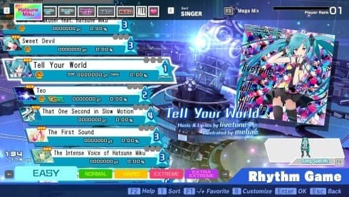Hatsune Miku: Project DIVA Mega Mix+ screenshot 3